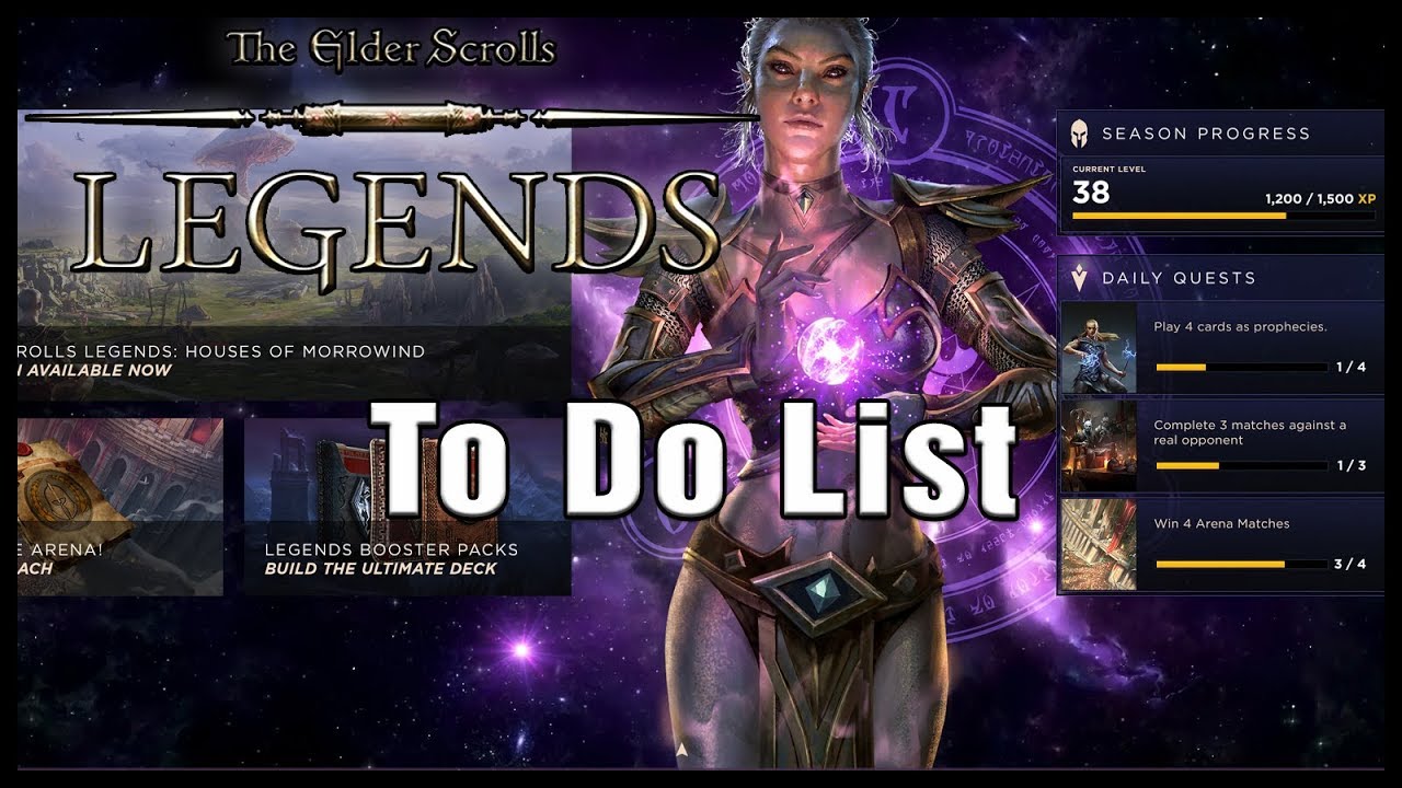 New Client To-Do List and Future Goals - Houses of Morrowind- The Elder Scrolls Legends