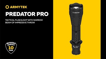 Armytek Predator Pro — long-throw tactical flashlight with magnetic charger