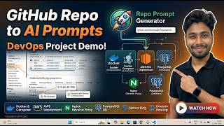 Convert GitHub Repo to AI Prompts | DevOps Project using Docker, AWS & Nginx