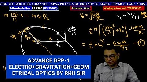 ADVANCE DPP-1 ELECTRO+GRAVITATION+GEOMETRICAL OPTICS BY RKH SIR