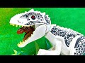 Tyrannosaurus VS Indominus Rex Dinosaur Lego Movie