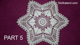 CROCHET How to crochet  lace doily tutorial Part 5, 17  - 19 round