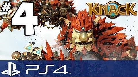 Knack Walkthrough - PART 4 - Goblin Boss Fight!!! (PS4 Gameplay w/ Commentary)
