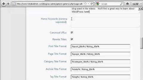 How to Install and Use the All-In-One SEO Plugin on Your Wordpress Website