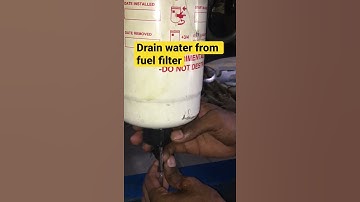 How to Drain water from diesel & petrol fuel filter#filter #diesel #short