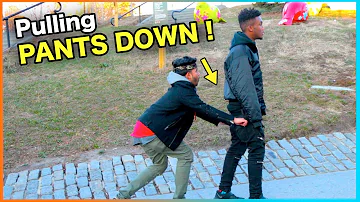 (Insane) PULLING STRANGER'S PANTS DOWN !!