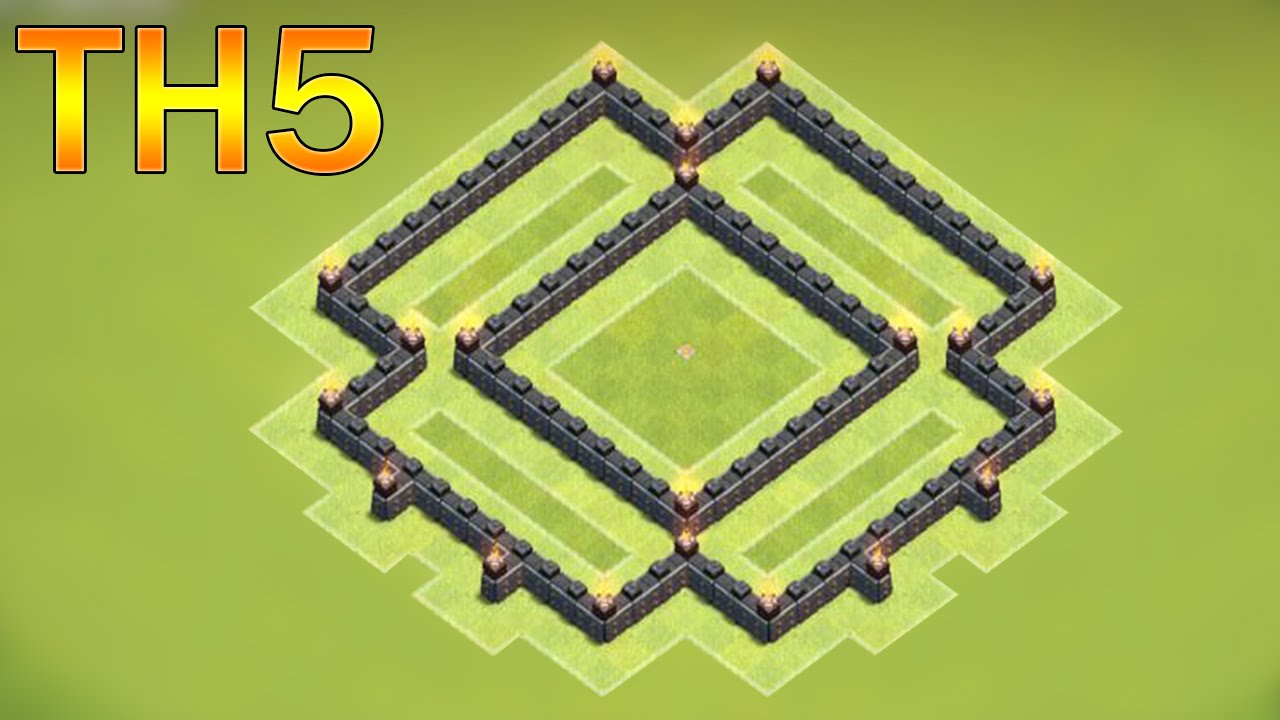 town hall 4, clash of clans th4 hybrid vase, th4 hybrid base, best th...