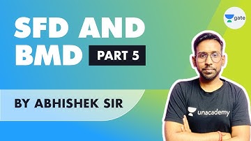 SFD AND BMD PART 5 | Strength of Materials | GATE 2022 Exam Preparation | Abhishek Sir