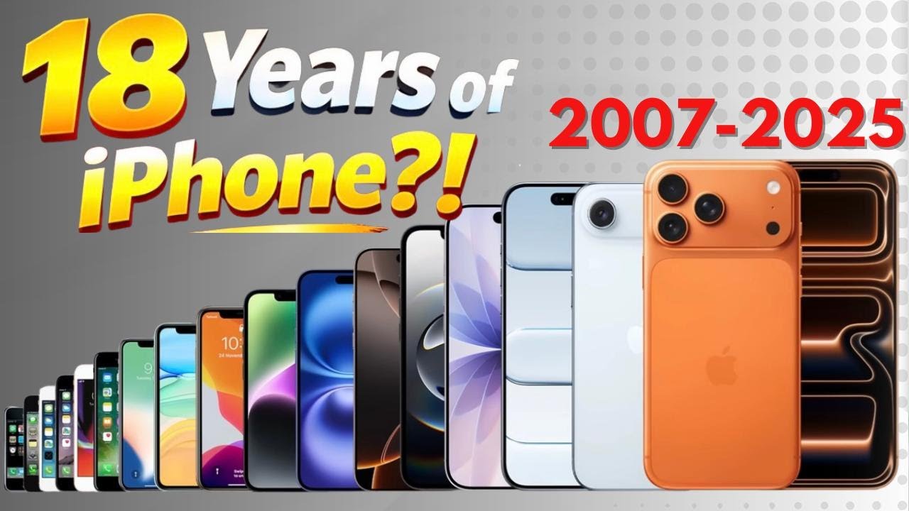 iPhone Evolution Timeline (2007–2025) 📱 | Every iPhone Ever Released