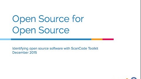 Using ScanCode Tookit to Identify Open Source software