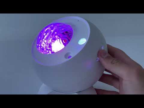 Нічник-проектор зоряного неба Bluetooth колонка Magic Star E12B 2400mAh 10 режимів, видео 1