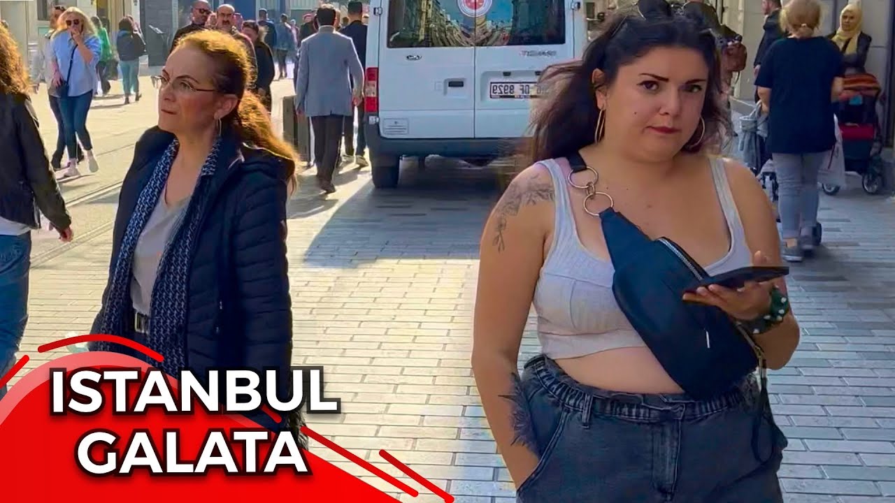 Karakoy Galata District Istanbul Türkey 28 October 2022 Full Tour 1:06:16Min Waling Tour [4K UHD🇹🇷