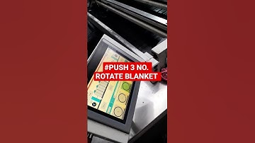 How to do Rotational on Rd 8 machine Blanket?