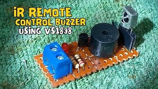IR Remote Control Buzzer using VS1838 (DIY)