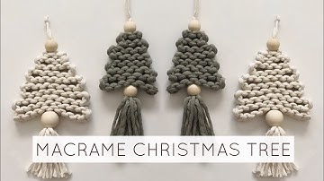 DIY: MACRAME CHRISTMAS TREE | EASY MACRAME TUTORIAL | MACRAME CHRISTMAS ORNAMENT