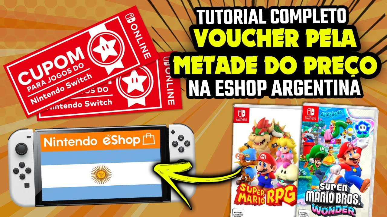 TUDO que você precisa para comprar na ESHOP DA ARGENTINA no seu NINTENDO  SWITCH! 