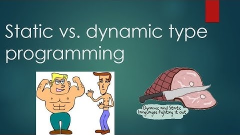 Static vs. Dynamic typing and Strong vs. Weak typing