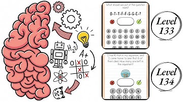 Brain Test : Level 133 , 134 – How to Solve? (Walkthrough)