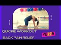 💥 QUICKIE WORKOUT 💥 BACK PAIN RELIEF EXERCISES 💥 YEZZA FITNESS 💥