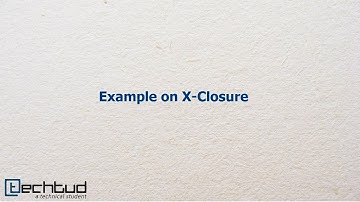 Illustration on X-Closure | Database Management System