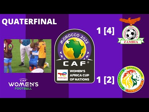 2022 WAFCON QUATERFINAL GOALS AND PENALTY ZAMBIA 1 4 2 1 SENEGAL 13th July 2022