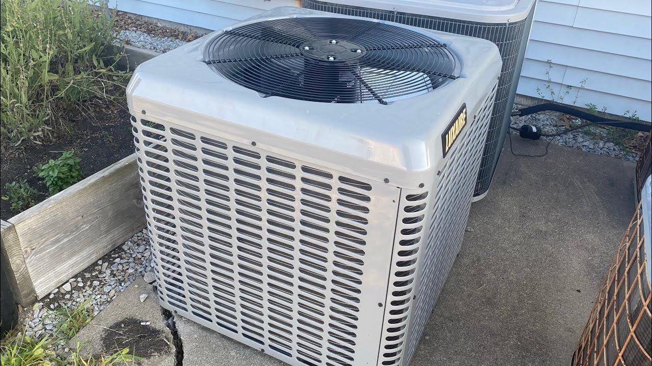 Brand New 2022 Luxaire 3.5 ton central air conditioner running! (Plus