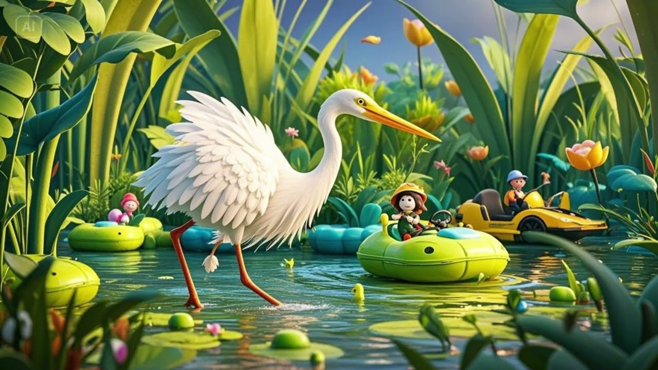 The Egret’s Marshland Walk | Nursery Rhymes & Kids Songs