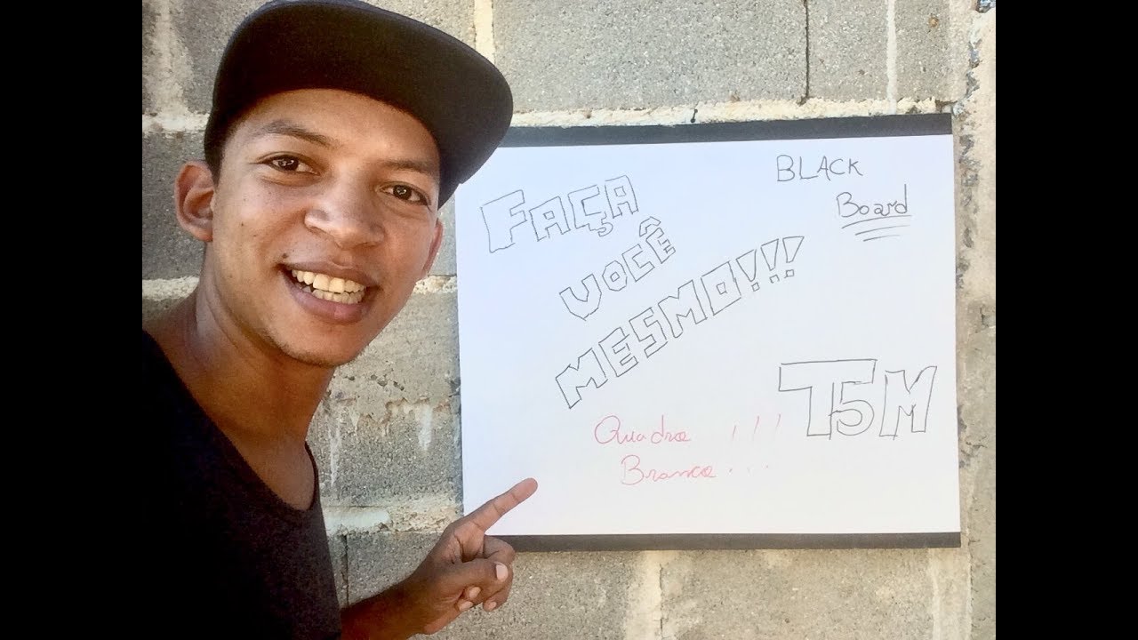 Como Fazer Quadro Branco Caseiro (White Board) YouTube