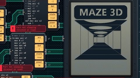 Shenzhen I/O: 3D First-person maze puzzle
