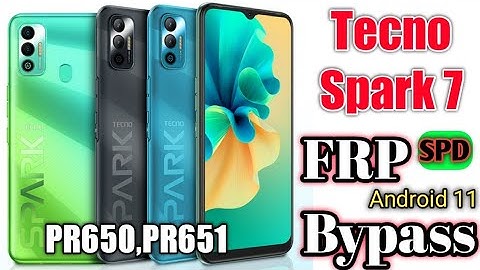 Tecno Spark 7 Gmail Account Removed (PR651) ♡ SPD FRP Bpyass Without Pc Computer Android 9,10,11,12