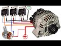 How To Convert Car Alternator To Brushless Motor / No ECS With Mosfet Driver