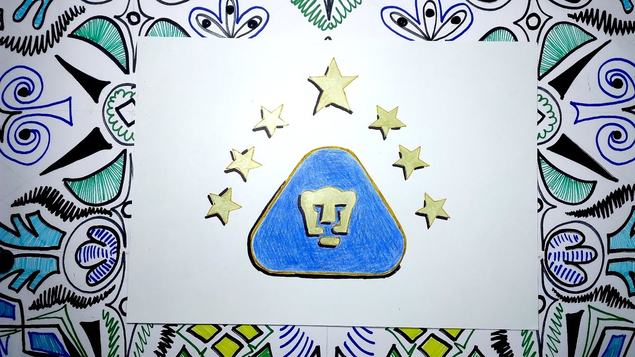 Dibuja el Logo oficial del club Pumas UNAM de Mexico - YouTube