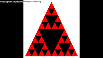 Animated Construction of a Sierpinski Triangle (Playback x 4)