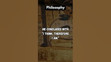 🤯 Descartes Doubted EVERYTHING?! How He Proved His Own EXISTENCE! 🧠🤔