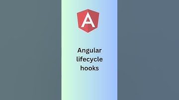 Angular lifecycle hooks #interview #coding #javascript #education #learning #shorts