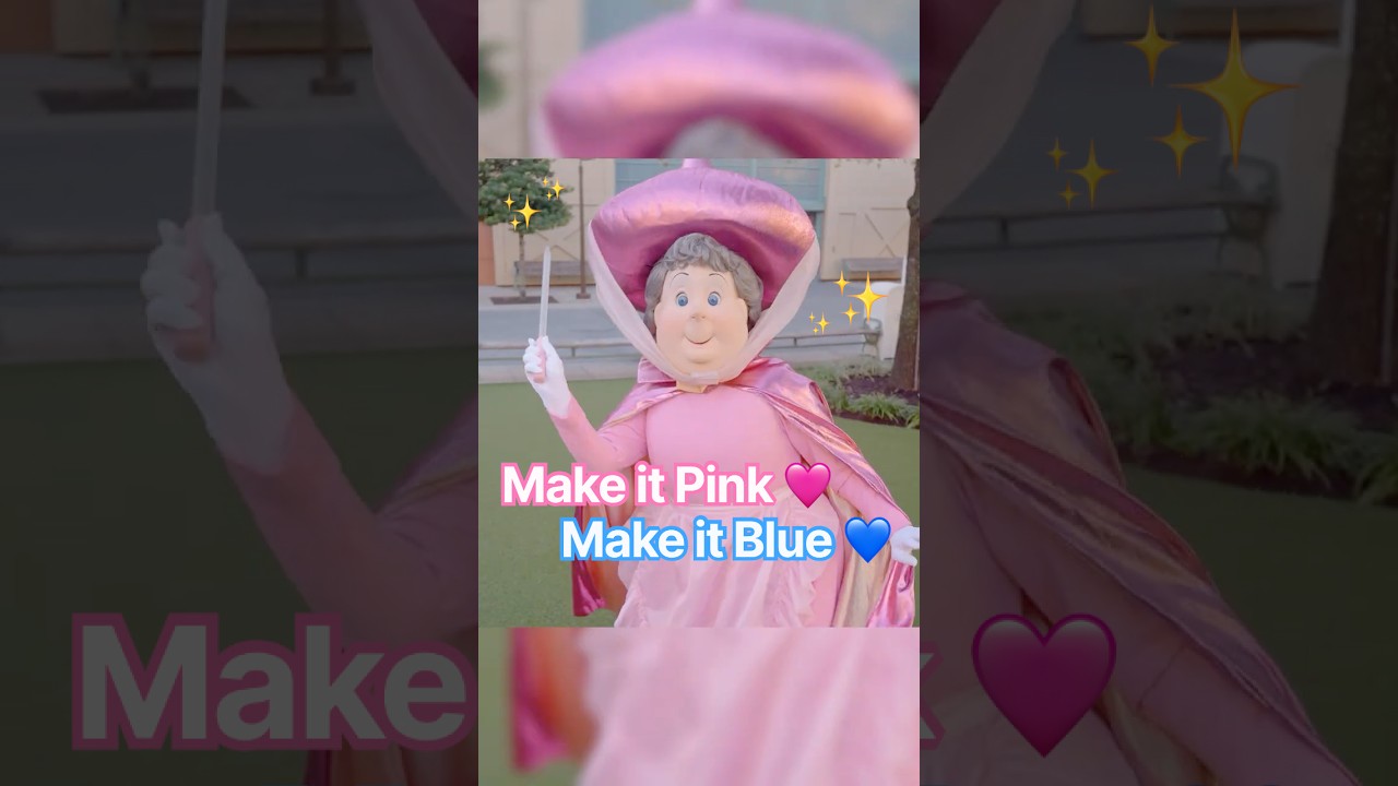 Make it pink! 🪄🩷 Make it blue! 🪄🩵 #HollywoodStudios