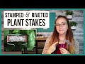 How to Make Riveted and Metal Stamped Garden Stakes - From Beaducation Facebook Live Episode 37