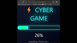 A professional Game Loading Screen Animation using HTML, CSS, and JavaScript. #coding #javascript