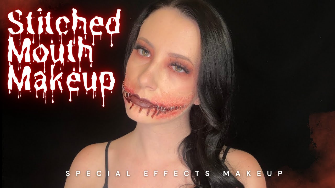 Mouth Stitched Shut SFX Makeup Tutorial | Horror Halloween Look | Halloween 2025