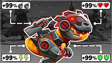 New Update Dino Bash 2 MAX LEVEL UPGRADING T-rex