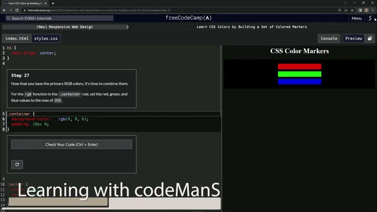 Learn CSS Colors by Building a Set of Colored Markers - Step 27 - YouTube