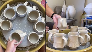 593. Learning How to Attach Mugs Handles 99.9% Successful Rate with Hsin-Chuen Lin  林新春 粘接杯把示範