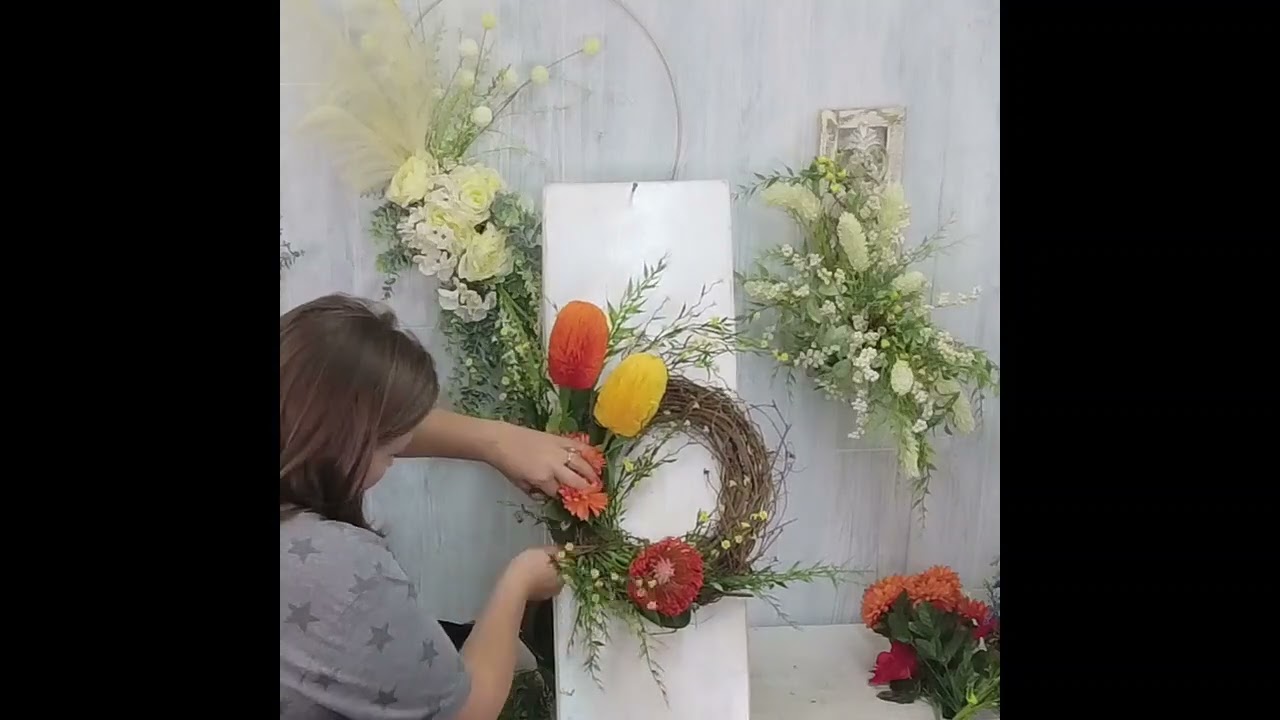 Tropical Wreath perfect for your door this summer