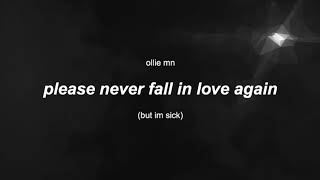 please never fall in love again (but im sick) - egg Resimi