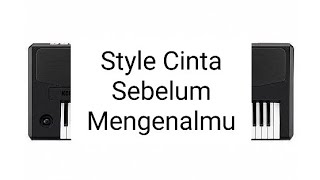 STYLE KEYBOARD KORG PA 600, CINTA SEBELUM MENGENALMU ( ELLIS STANIA ) TRIAZ