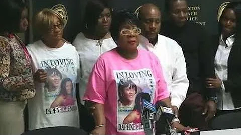 The family of murder victims Janice Rahming and Da...