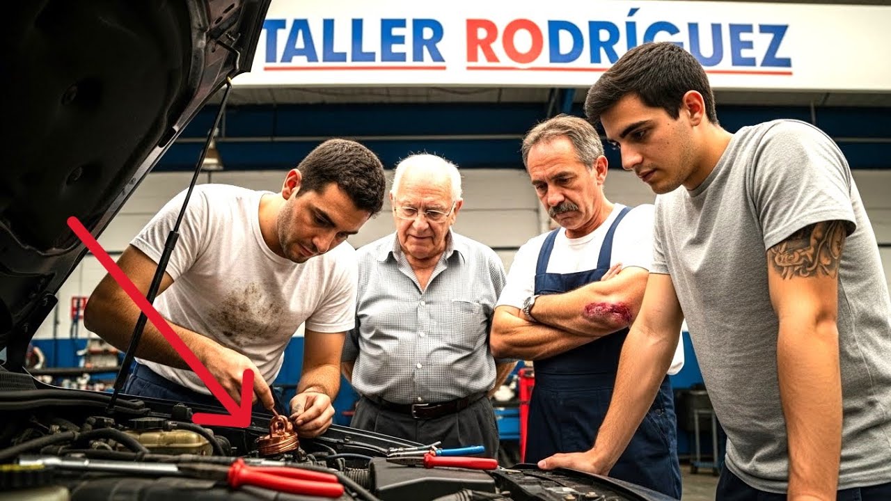 El taller más ruin de la ciudad contrató a un mecánico sin trabajo… y encontró a un experto