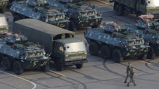 中国武装警察が香港近くで演習を実施 「逃亡犯条例」改正案デモに警告か