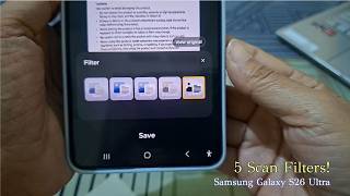 How to Apply Filters to a Scanned Document on Samsung Galaxy S26 Ultra