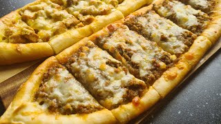 Fatiguée de cuisiner!!!, voici une recette qui va te reposer/ Pizza PIDE EXPRESS